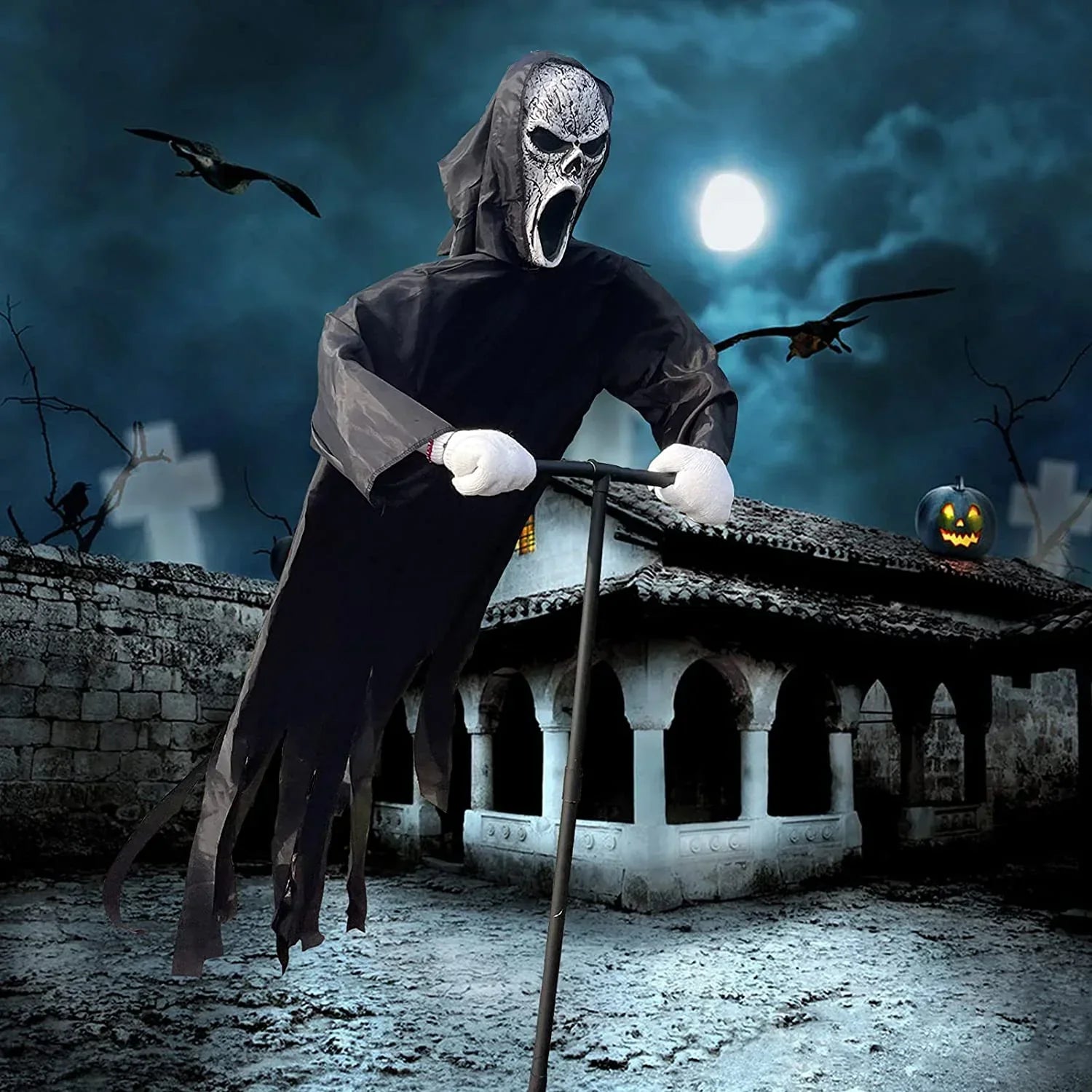 Schrecklicher Hahnenkamm aus Metall für Halloween-AußenDekoration