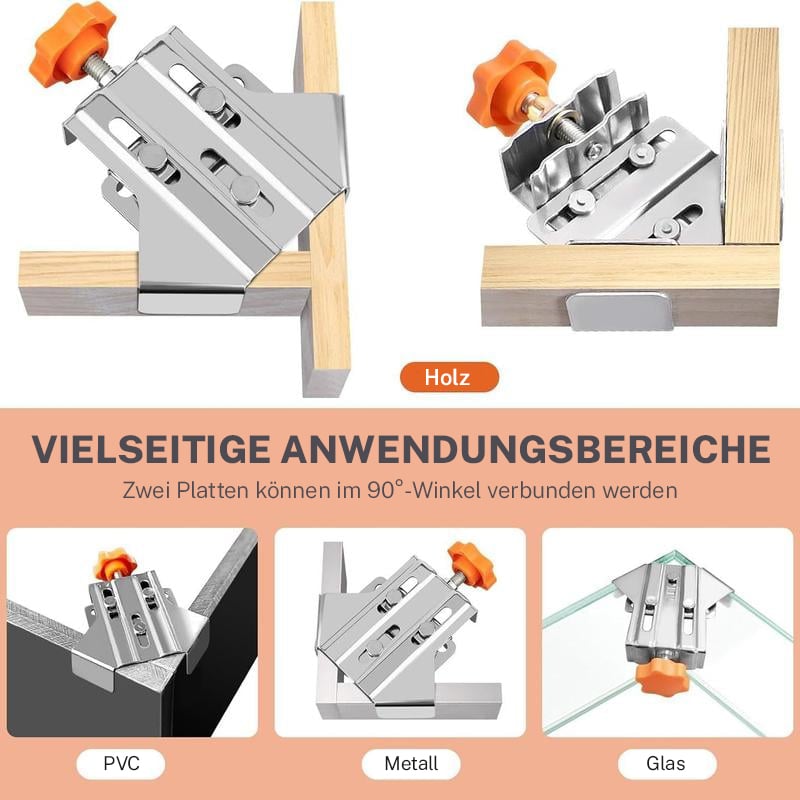 🔥Heißer Verkauf🔥Rechtwinklige Schraubzwinge für die Holzbearbeitung – ideal für Heimwerker- und DIY-Projekte. 🏠