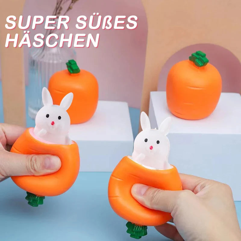 BunnySquish™ – Karotten Häschen Stress-Relief Toy (4er-Set)