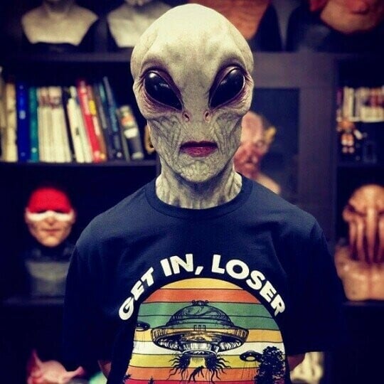 Lustige Alien-Maske 3
