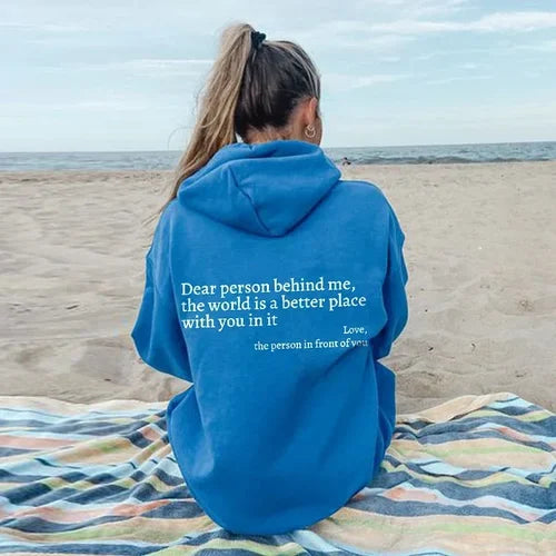 'Liebe Person hinter mir' Pullover