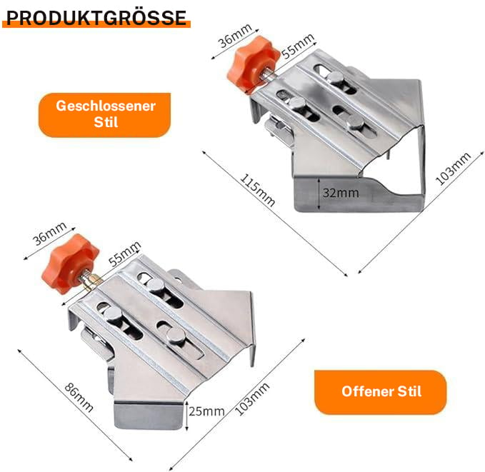 🔥Heißer Verkauf🔥Rechtwinklige Schraubzwinge für die Holzbearbeitung – ideal für Heimwerker- und DIY-Projekte. 🏠