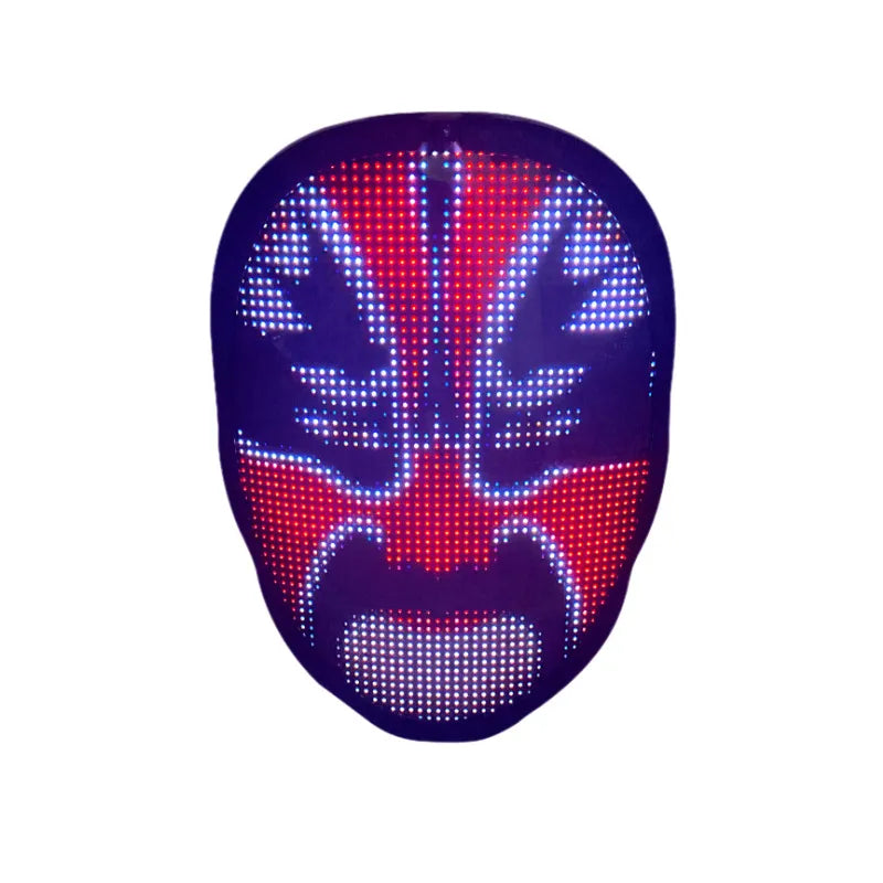 LumoMask™ Partymaske mit Farbwechsel-LED mit Ganzkörperfarben