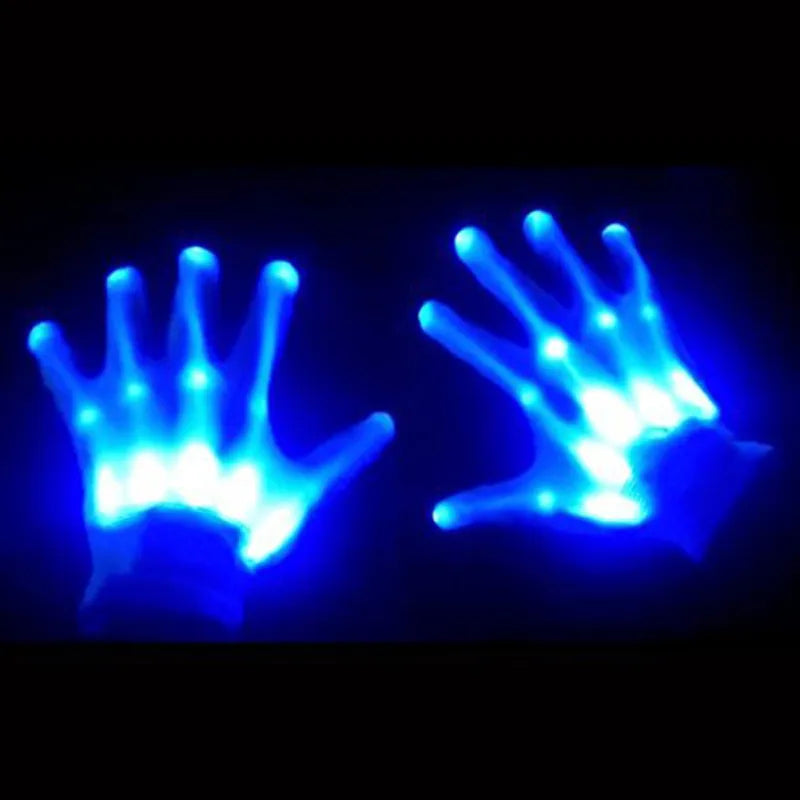 Leuchtende LED-Skelett-Handschuhe SkeletonShine™